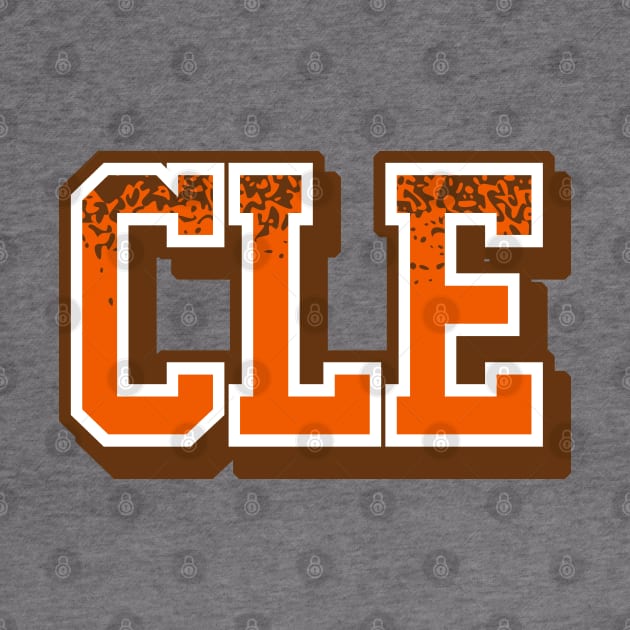 Cleveland Football Retro Sports Letters by funandgames